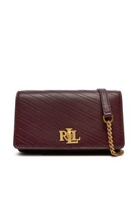 Lauren Ralph Lauren - LAUREN RALPH LAUREN Torebka 432951212001 Bordowy. Kolor: czerwony. Materiał: skórzane