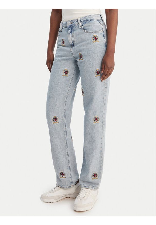 Tommy Jeans Jeansy Kira DW0DW22680 Niebieski Straight Fit. Kolor: niebieski