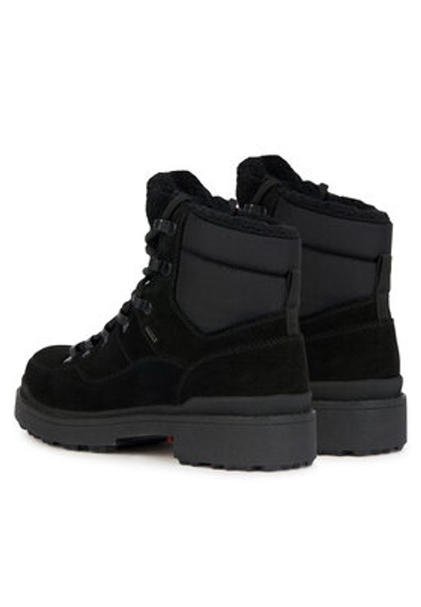 Geox Trapery D Nevegal B Abx D36UPD 022FU C9999 Czarny. Kolor: czarny. Materiał: zamsz, skóra