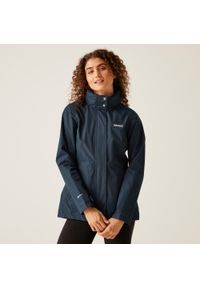 Regatta - Kurtka przeciwdeszczowa trekkingowa damska Daysha. Kolor: niebieski. Materiał: softshell. Sport: turystyka piesza #1