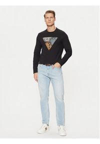 Guess Longsleeve M5RI15 J1314 Czarny Slim Fit. Kolor: czarny. Materiał: bawełna. Długość rękawa: długi rękaw #5