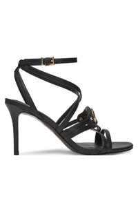 Just Cavalli Sandały 78RA3S34 ZS984 Czarny. Kolor: czarny. Materiał: skóra