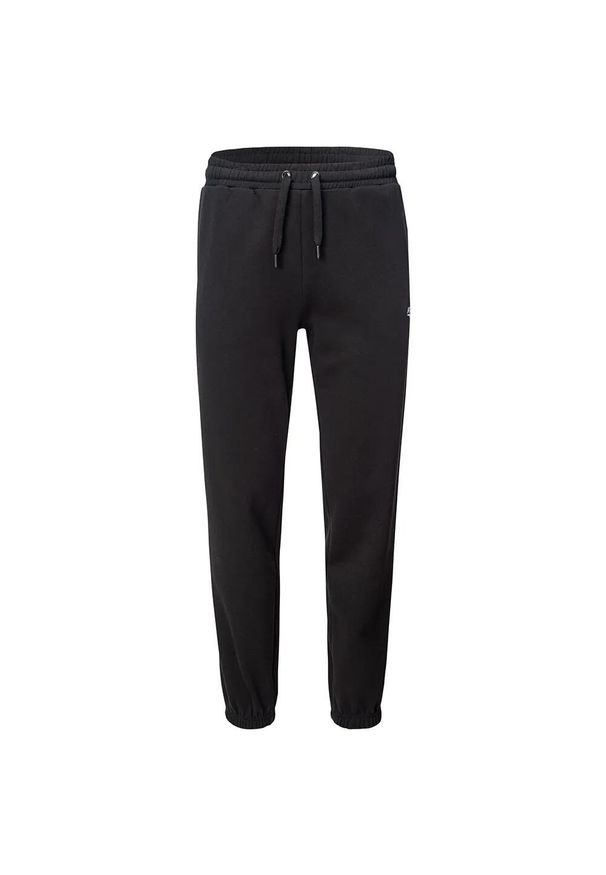 Hi-tec - Męskie Spodnie Do Biegania Hinnani. Kolor: czarny. Materiał: dresówka