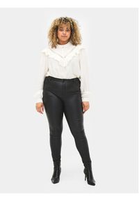 Zizzi Spodnie materiałowe M20125A Czarny Super Slim Fit. Kolor: czarny. Materiał: wiskoza #2