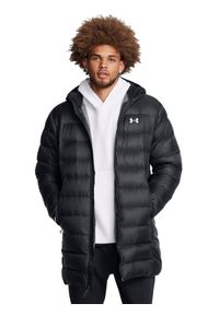 Kurtka puchowa z wypełnieniem naturalnym męska Under Armour Legend Down Parka - czarna. Kolor: czarny. Materiał: puch. Sezon: zima