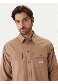 Guess Jeans Koszula M6RH60 WJ921 Brązowy Boxy Fit. Kolor: brązowy. Materiał: bawełna #5