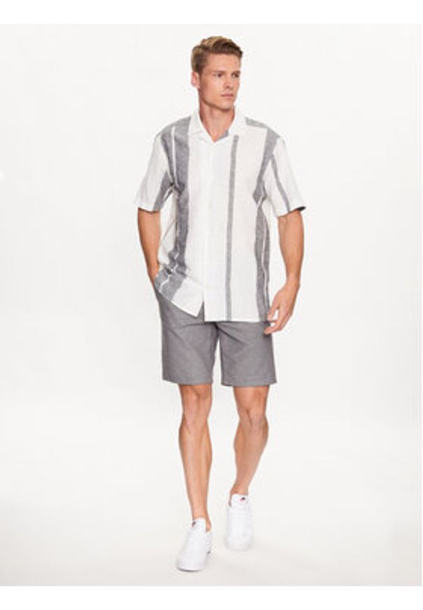 Only & Sons Koszula 22026109 Biały Regular Fit. Kolor: biały. Materiał: bawełna, len