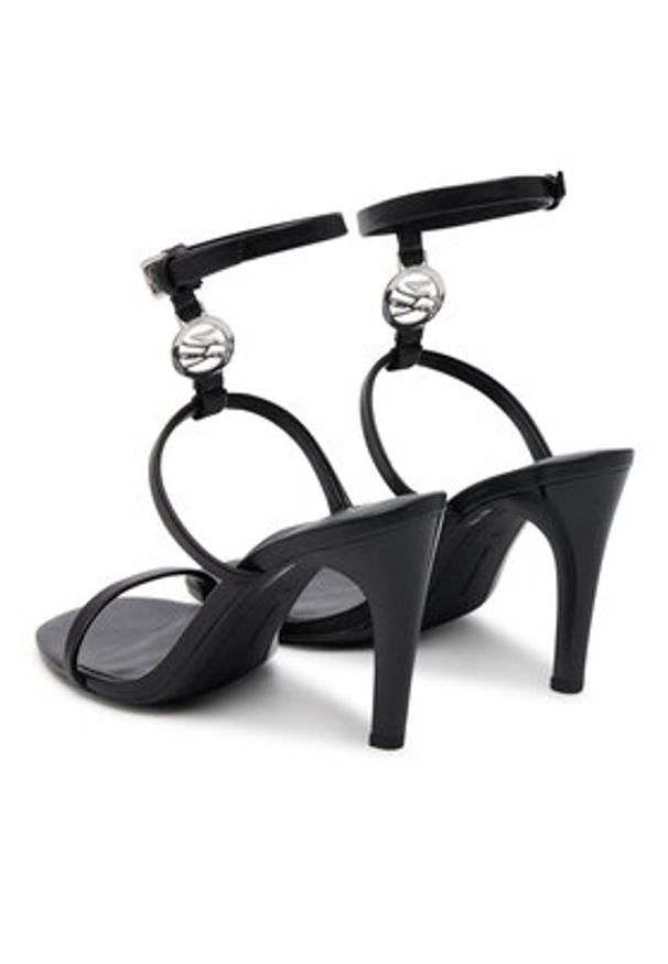 Karl Lagerfeld - KARL LAGERFELD Sandały Belvia KL32914 Czarny. Kolor: czarny. Materiał: skóra