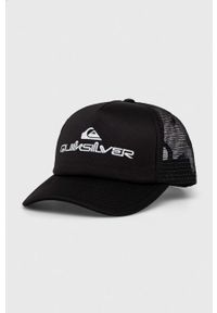 Quiksilver czapka z daszkiem kolor czarny wzorzysta. Kolor: czarny #1