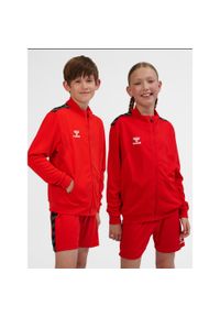 Dziecięca bluza dresowa Hummel Authentic Pl. Kolor: czerwony, różowy, wielokolorowy. Materiał: dresówka. Sport: joga i pilates #1