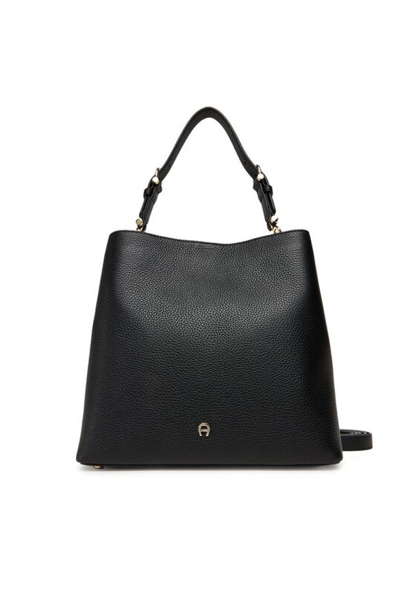 Aigner Torebka Delia M 136189 Czarny. Kolor: czarny. Materiał: skórzane