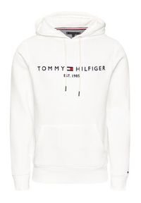 TOMMY HILFIGER - Tommy Hilfiger Bluza Logo MW0MW11599 Biały Regular Fit. Kolor: biały. Materiał: bawełna, syntetyk #3