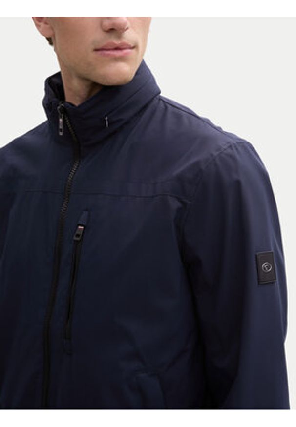 Tom Tailor Kurtka bomber 1044097 Granatowy Regular Fit. Kolor: niebieski. Materiał: syntetyk