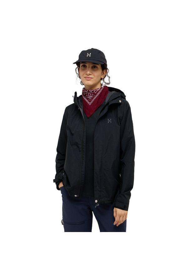 Damska wiatrówka Haglöfs Astral GTX II. Kolor: czarny. Materiał: softshell. Sport: turystyka piesza