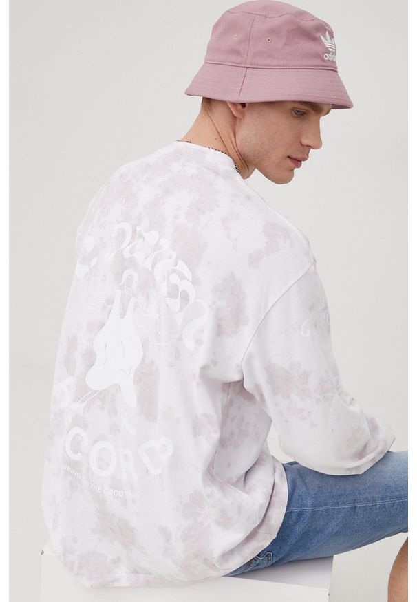 Dr. Denim bluza bawełniana męska kolor fioletowy z nadrukiem. Kolor: fioletowy. Materiał: denim, bawełna. Wzór: nadruk