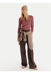 Roxy Sweter Spellbound Stripes ERJKT04332 Różowy Regular Fit. Kolor: różowy. Materiał: bawełna #2