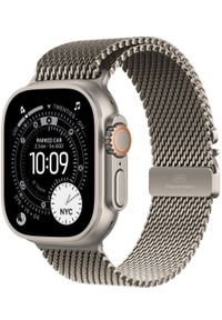 APPLE - Smartwatch Apple Watch Ultra 3 GPS + Cellular 49mm Natural Titanium / Titanium Milanese Loop L Szary (MF0E4QC/A). Rodzaj zegarka: smartwatch. Kolor: szary #1