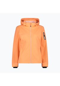 Kurtka softshell damska CMP. Kolor: pomarańczowy. Materiał: softshell