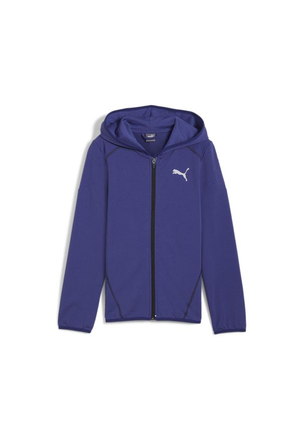 Puma - Młodzieżowa rozpinana bluza z kapturem ACTIVE SPORTS PUMA Lapis Lazuli Blue. Typ kołnierza: kaptur. Kolor: niebieski. Styl: młodzieżowy