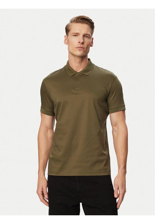 BOSS Polo PS Spirit70 50559801 Zielony Regular Fit. Typ kołnierza: polo. Kolor: zielony. Materiał: bawełna