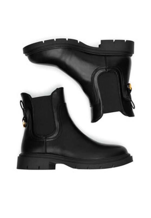 Jenny Fairy Sztyblety WYL3905-1 Czarny. Kolor: czarny. Materiał: materiał