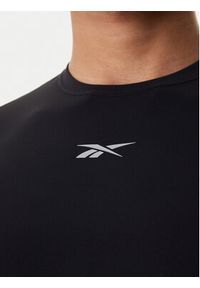 Reebok Koszulka techniczna RK25598CCM Czarny Slim Fit. Kolor: czarny. Materiał: syntetyk #4