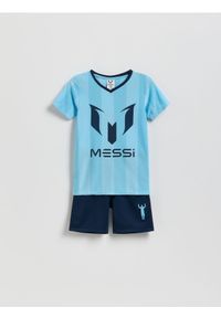 Reserved - Komplet Messi - jasnoniebieski. Kolor: niebieski. Materiał: dzianina. Wzór: gładki #1