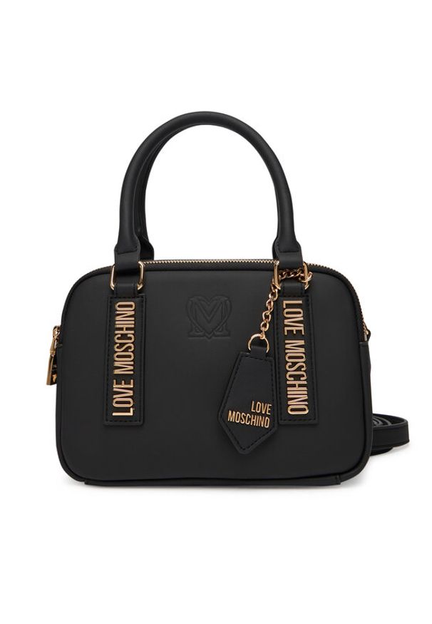Love Moschino - LOVE MOSCHINO Torebka JC4295PP1NL1500A Czarny. Kolor: czarny. Materiał: skórzane