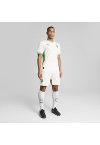 Puma - Męskie szorty Maroko 2025 PUMA White Fast Green Red. Kolor: wielokolorowy, czerwony, biały, zielony