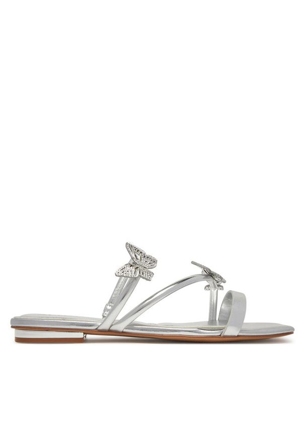 Klapki Aldo. Kolor: srebrny