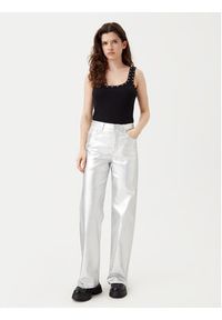 only - ONLY Jeansy Juicy 15331673 Srebrny Wide Leg. Kolor: srebrny #8