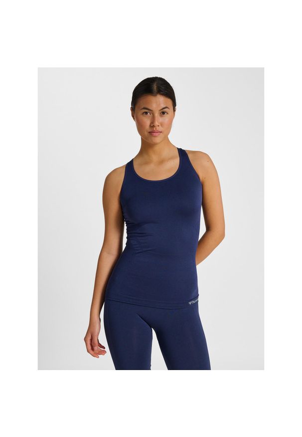 Damski tank top Hummel hmltif top. Kolor: niebieski. Sport: piłka nożna