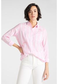 Lee - DAMSKA KOSZULA MATERIAŁOWA LEE ONE POCKET SHIRT LA PINK L45TIMNL 112110552. Materiał: materiał #2