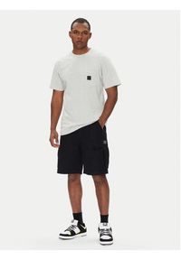 DC T-Shirt ADYKT03246 Szary Regular Fit. Kolor: szary. Materiał: bawełna