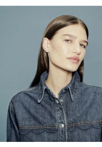 Reserved - Jeansowa koszula - niebieski. Kolor: niebieski. Materiał: jeans #1