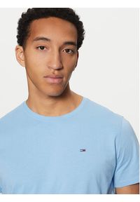 Tommy Jeans T-Shirt DM0DM04411 Niebieski Slim Fit. Kolor: niebieski. Materiał: bawełna #4
