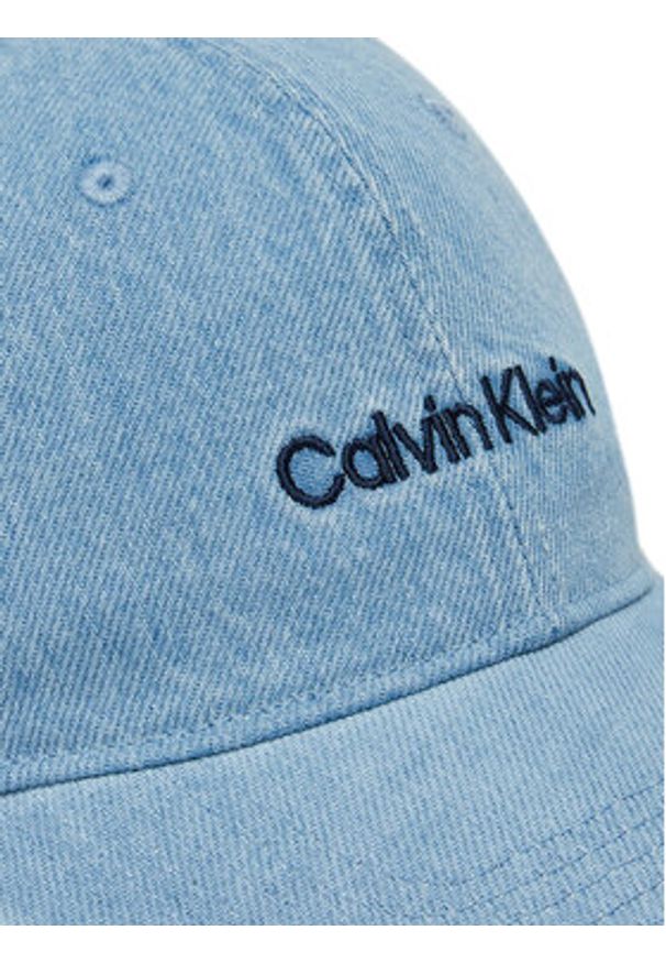 Calvin Klein Czapka z daszkiem Emb Logo LV04G5068G Niebieski. Kolor: niebieski. Materiał: materiał, bawełna