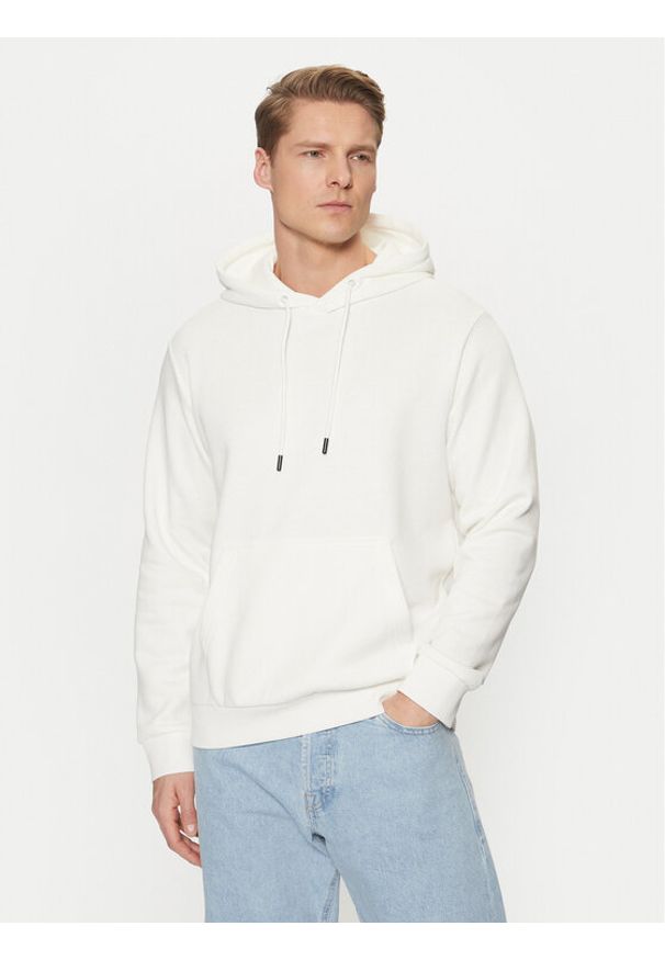 Jack & Jones Bluza Bradley 12249340 Écru Relaxed Fit. Kolor: kremowy. Materiał: syntetyk, bawełna