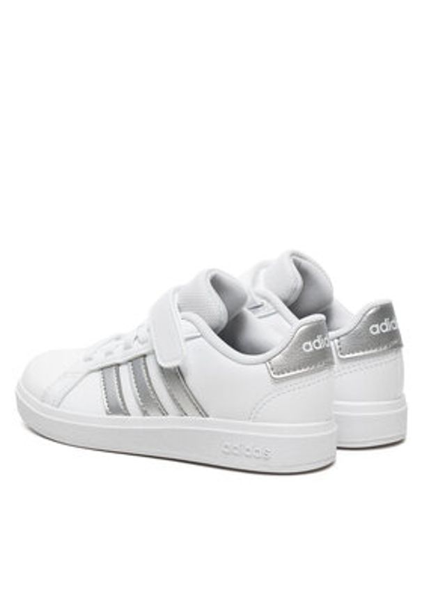 Adidas - adidas Sneakersy Grand Court 2.0 IH5532 Biały. Kolor: biały. Materiał: skóra