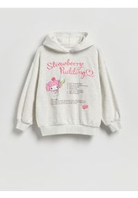 Reserved - Bluza My Melody - jasnoszary. Kolor: szary. Materiał: dzianina, bawełna #1