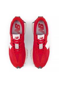 Buty New Balance M U327EC czerwone. Okazja: na co dzień. Kolor: czerwony. Materiał: materiał, zamsz, skóra, guma. Szerokość cholewki: normalna #2