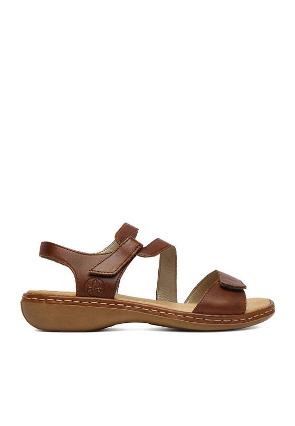 Rieker Sandały CEO-659C7-24 Brązowy. Kolor: brązowy. Materiał: skóra