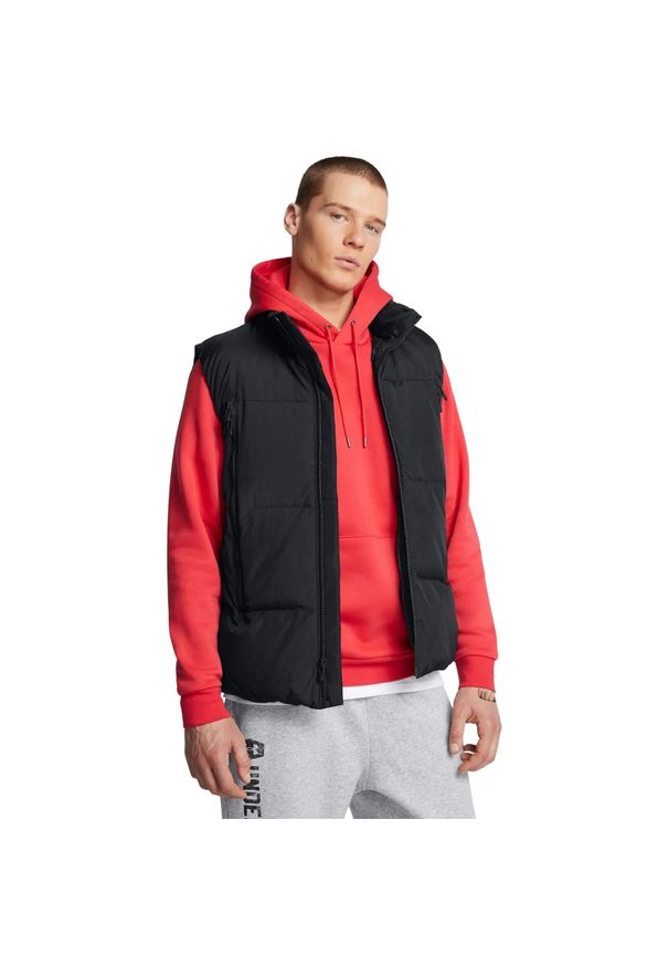 Kurtka puchowa bez rękawów Under Armour Limitless. Kolor: czarny. Materiał: puch. Długość rękawa: bez rękawów