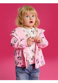 Sinsay - Kurtka z kapturem wewnątrz z polarem Minnie Mouse - różowy. Typ kołnierza: kaptur. Kolor: różowy. Materiał: polar. Wzór: motyw z bajki #1