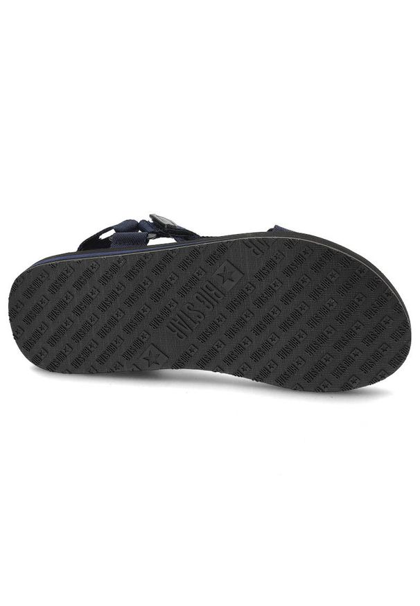 Big-Star - Granatowe Sandały Big Star Męskie Buty Sportowe. Okazja: na co dzień, na spacer. Zapięcie: rzepy. Kolor: niebieski. Materiał: materiał. Sezon: lato. Styl: sportowy
