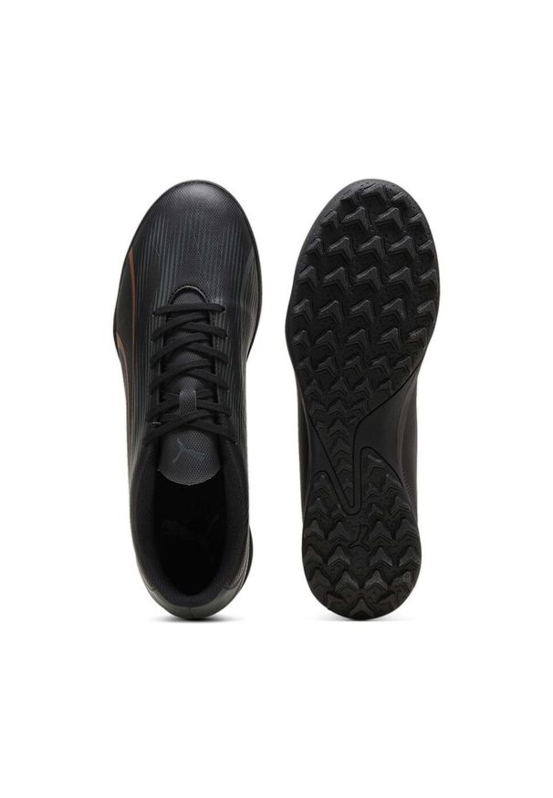 Buty piłkarskie męskie Puma Ultra Play. Zapięcie: sznurówki. Kolor: czarny. Materiał: guma, syntetyk, tkanina, materiał. Szerokość cholewki: normalna. Sport: piłka nożna