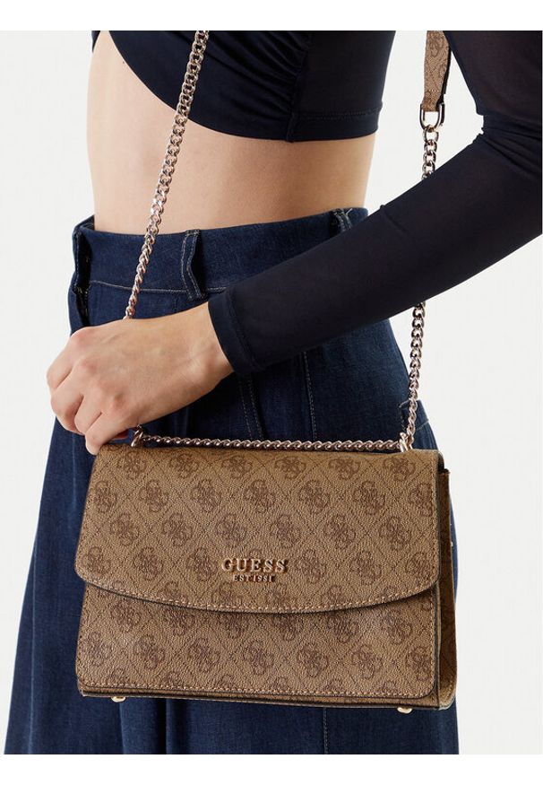 Guess Torebka Calista HWSG73 34210 Brązowy. Kolor: brązowy. Materiał: skórzane