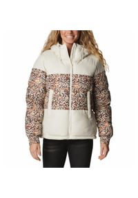 columbia - Kurtka Zimowa Pikowana Damska Columbia Pike Lake II Insulated. Kolor: biały, beżowy. Materiał: puch. Sezon: zima. Sport: turystyka piesza