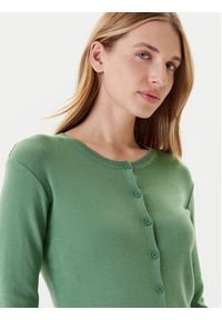 United Colors of Benetton - United Colors Of Benetton Kardigan 1091D5558 Zielony Regular Fit. Kolor: zielony. Materiał: bawełna #3