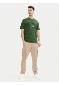 Aeronautica Militare T-Shirt 251TS2379J674 Zielony Regular Fit. Kolor: zielony. Materiał: bawełna #4